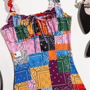 SHEIN patchwork dress